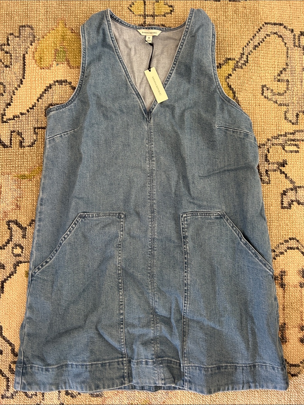 Banana Republic Blue Denim Pinafore